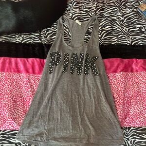Grey mcbling tank top xs but fits like a small and medium